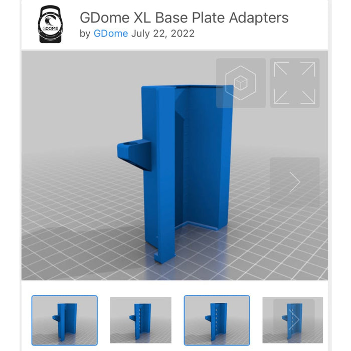 Custom XL Base Plates (3D Printed)